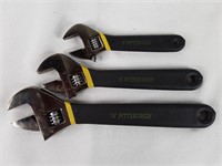 Pittsburgh Adjustable Cresent Wrenches