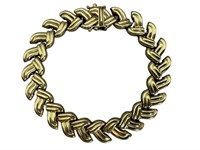 LURIAS 14k Hollow Link 12mm Wide Bracelet