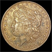 1890-O Morgan Silver Dollar NEARLY UNCIRCULATED