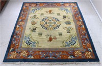 Chinese Sculpted Wool Rug, 9'10" x 7'11"