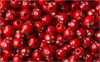 8mm Bling Beads - 2 Huge Bags - Red