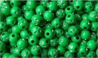 8mm Bling Beads - 2 Huge Bags - Green