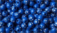 8mm Bling Beads - 2 Huge Bags - Blue