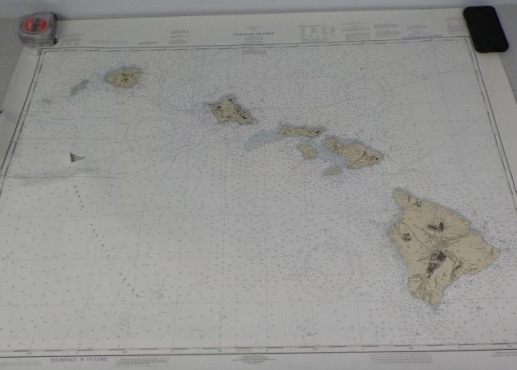 Map of the Hawaiian Islands.