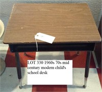 60s/70s mid century child's school desk