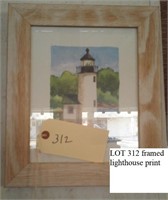 art - framed print of a lighthouse
