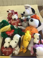 Large lot of stuffed animals