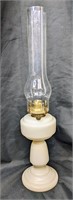 Griffin Brand Custard Glass Oil Lamp