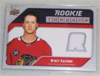 Wyatt Kalynuk Rookie Threads Jersey card