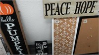 Wall Hangings,Clocks, Cork Boards and White Boards