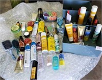 Lot of Asstd Hair Products in Plastic Boxes