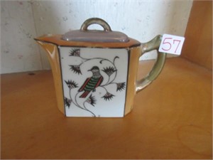 Vintage Japanese hand painted 1 cup teapot