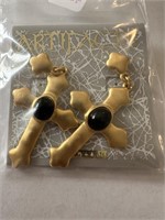 JJ CROSS EARRINGS