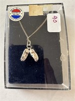 STERLING SILVER DUTCH CLOGS NECKLACE