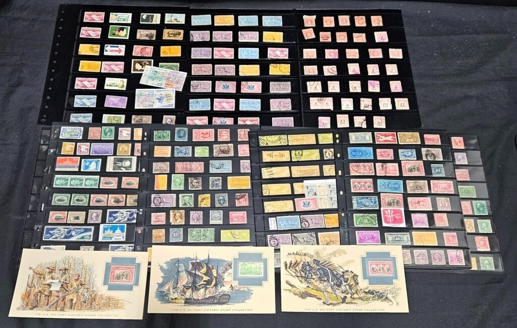 Older US Stamps Collection w History