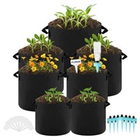 Bocaoying 7 Pack Grow Bags  Thickened Plant Bags