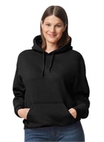 Women's Basic Black Hoodie with Pocket, XL