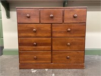 Pine 9 Drawer Dresser