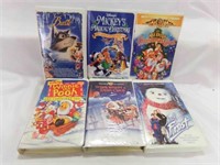 (6) VHS Tapes Jack Frost & The Year Without Santa