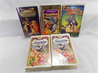 (5) VHS Tapes (2) Snow White and the Seven Dwarfs