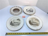 4 Vintage Christian / Church Plates