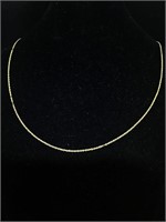 14K Gold Chain Necklace 
9 inches 1.1g