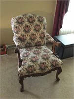 Floral Pattern Arm Chair