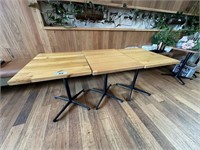 7 Timber Top Restaurant Tables Approx 600 x 750mm