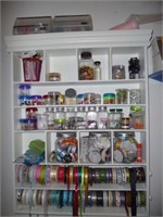 Craft Organizer Wall Shelf w/ Arts & Crafts Supply