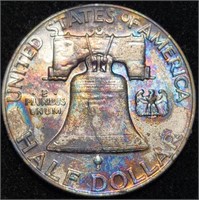 1963-D Franklin Half Dollar - Toned Franklin Half