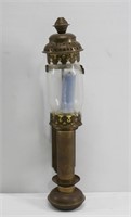 Antique Brass Railcar Candle Wall Sconce 13"