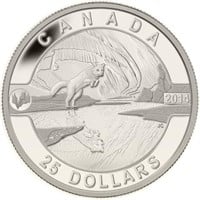 1 oz. Fine Silver Coin - Arctic Fox and Northern L