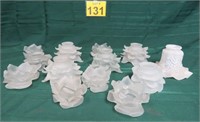 13 Handmade Frosted Glass Rose Lamp Shades