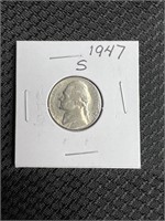 1947-S Jefferson Nickel