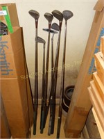 Golf clubs, wedges, drivers, putters 10 total