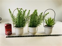 3pcs faux plants