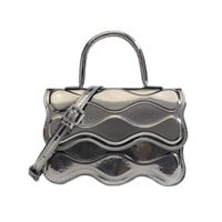 Women Sparkly Clutch Purse Metallic Tote Handbag C