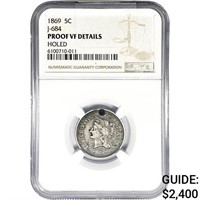 1869 Liberty Victory Nickel NGC Proof VF Details