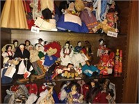 Fantastic group of souvenir dolls.