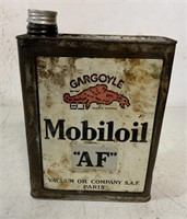 French Mobiloil "AF"" tin