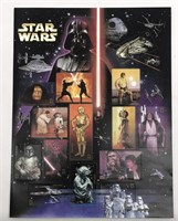 Star Wars Stamps Sheet 15 Stamps