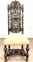 Renaissance Revival Carved Walnut Side Chair