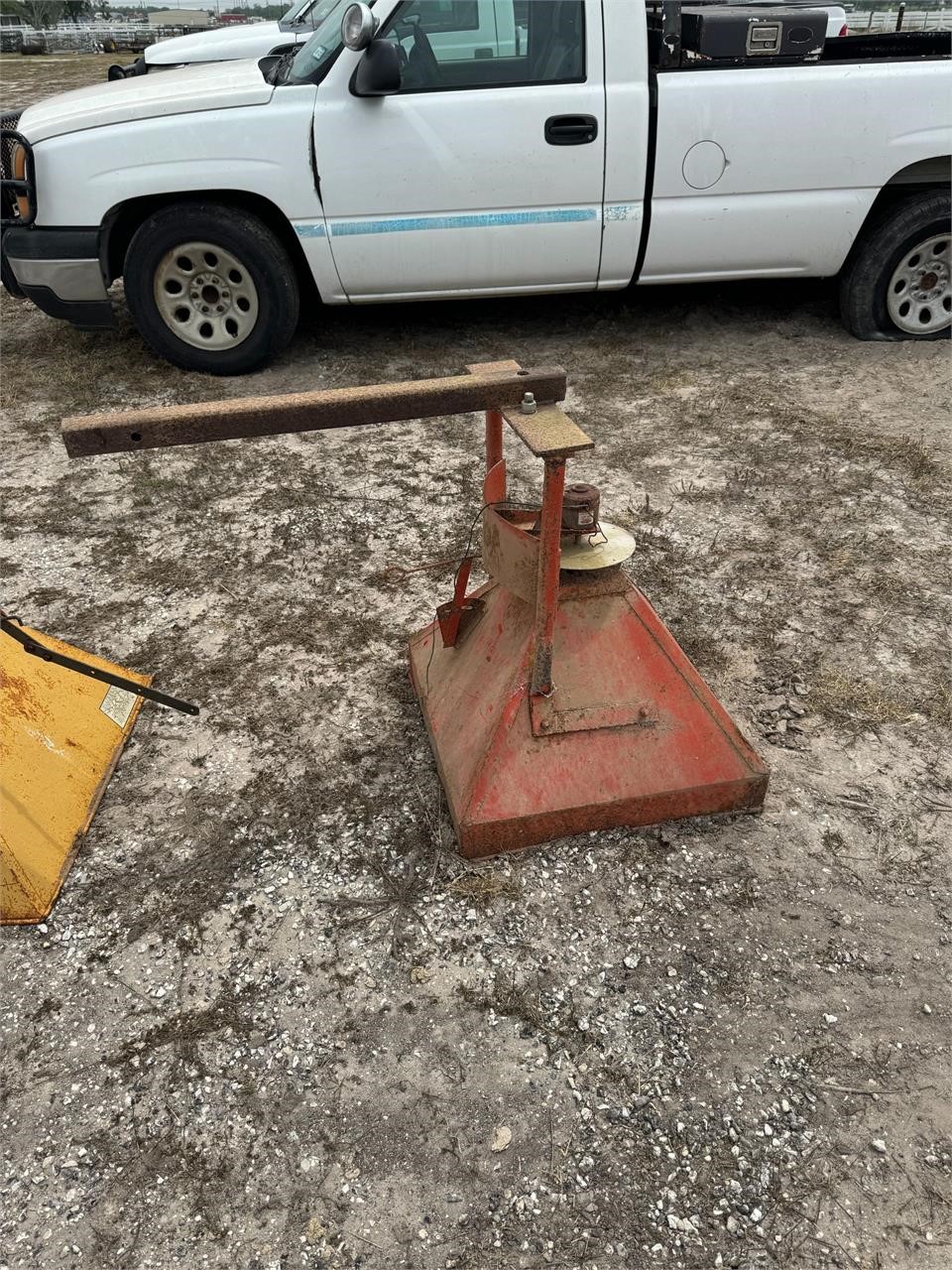 Seed Spreader with truck receiver hitch