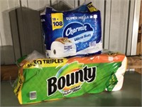 10 Triple Rolls Bounty Paper Towels & 18 Super