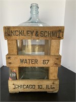 Hinckley & Schmitt Crate with Glass Bottle