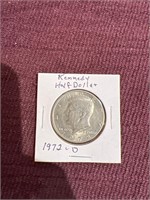1972D Kennedy half dollar