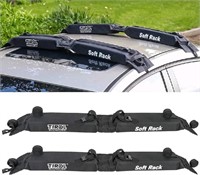 Tirol Auto Soft Roof Rack 2 Pieces/Set Black Lugga
