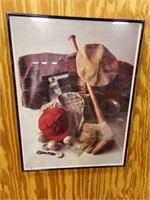 1993 Framed Print of No. 1 "Babe's Memorabilia"