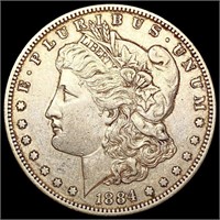 1884-S Morgan Silver Dollar CHOICE AU