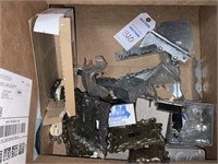 Box of Light Switches, Switch Frames, Hinges, Etc.